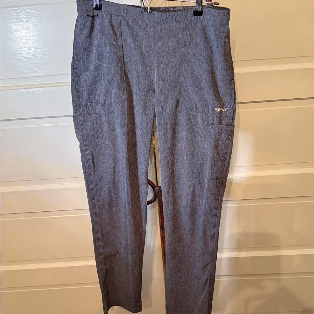 Carhartt Force Men’s Gray Stretch Cargo Utility Work Pants Medium